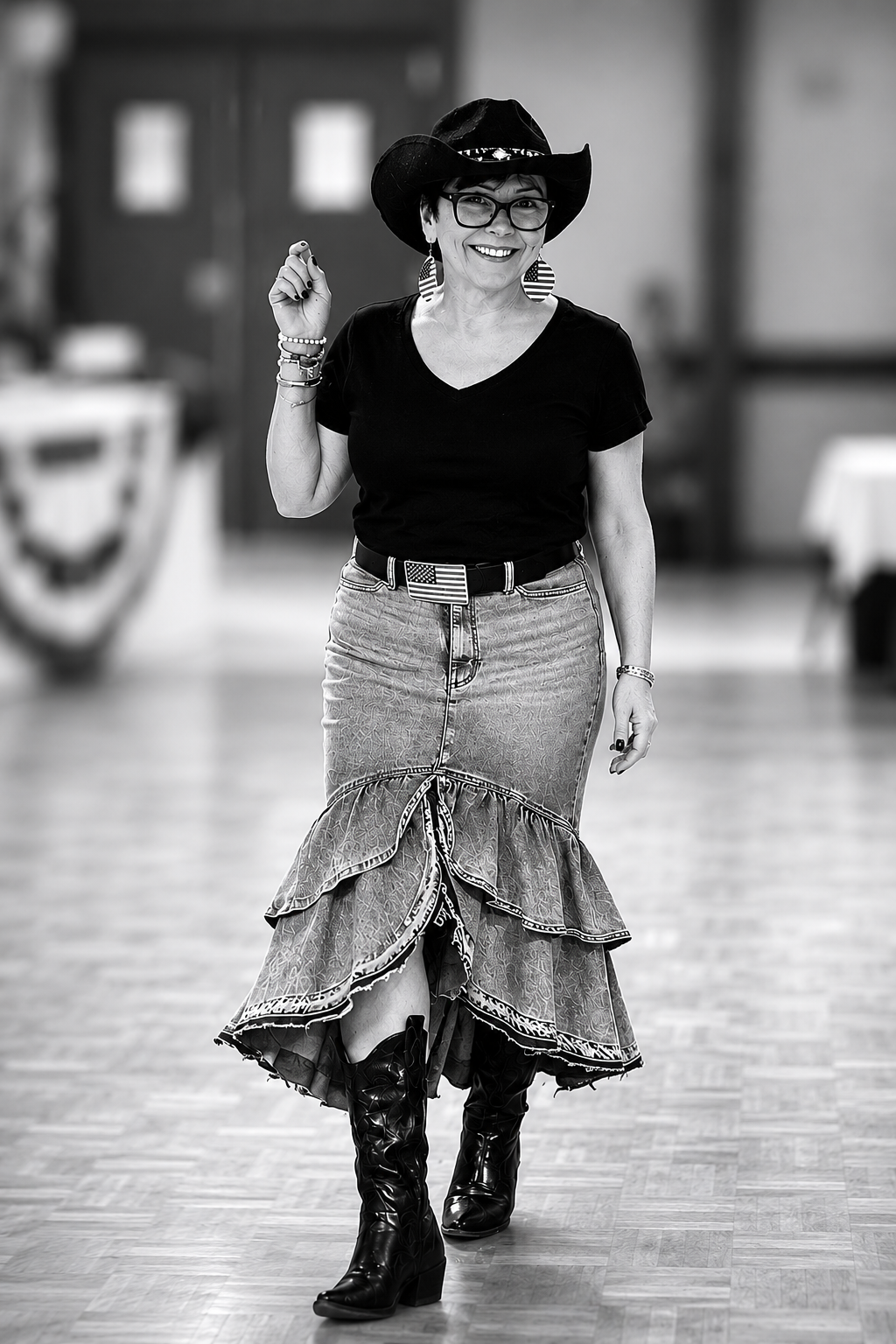 Portrait de Catherine Lesot, professeure de Country Line